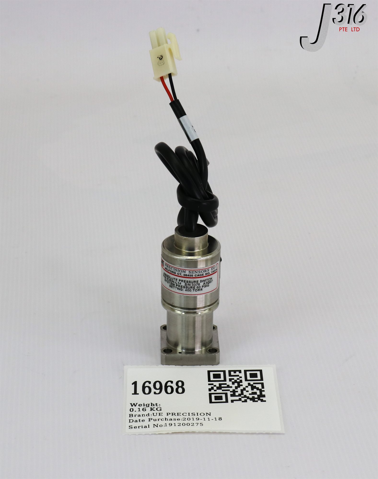 16968 UE PRECISION ABSOLUTE PRESSURE SWITCH E36W-L14 | eBay